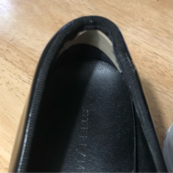 STELLA MCCARTNEY Vegan Patent Leather Chain-Link Accents Loafers. Size 6. - Picture 8 of 12